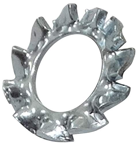 AERZETIX - C44522 - Juego de 50 Arandelas abanico de freno M4 para perno/tornillo M4 - dientes dentado exterior - en acero galvanizado - DIN6798 - montaje tuerca fijación sellado apriete