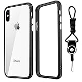 Yometome iPhone X Hülle iPhone XS Hülle, Bumper Case iPhone 10 TPU Hybride Stoßfest Anti-Kratzer...