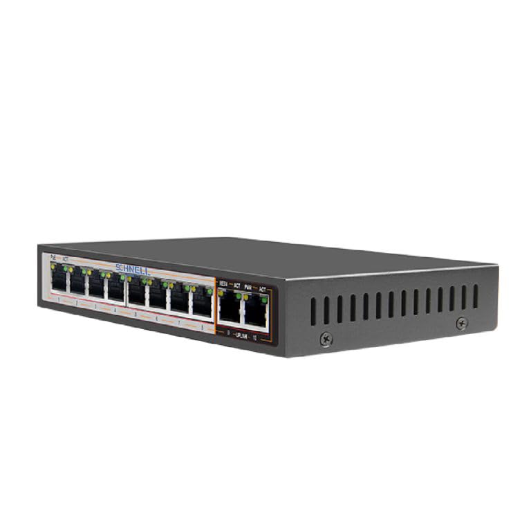 Switch Gigabit 8 ports PoE SC-MS1010G pour éliminer les pannes de caméras de sécurité
