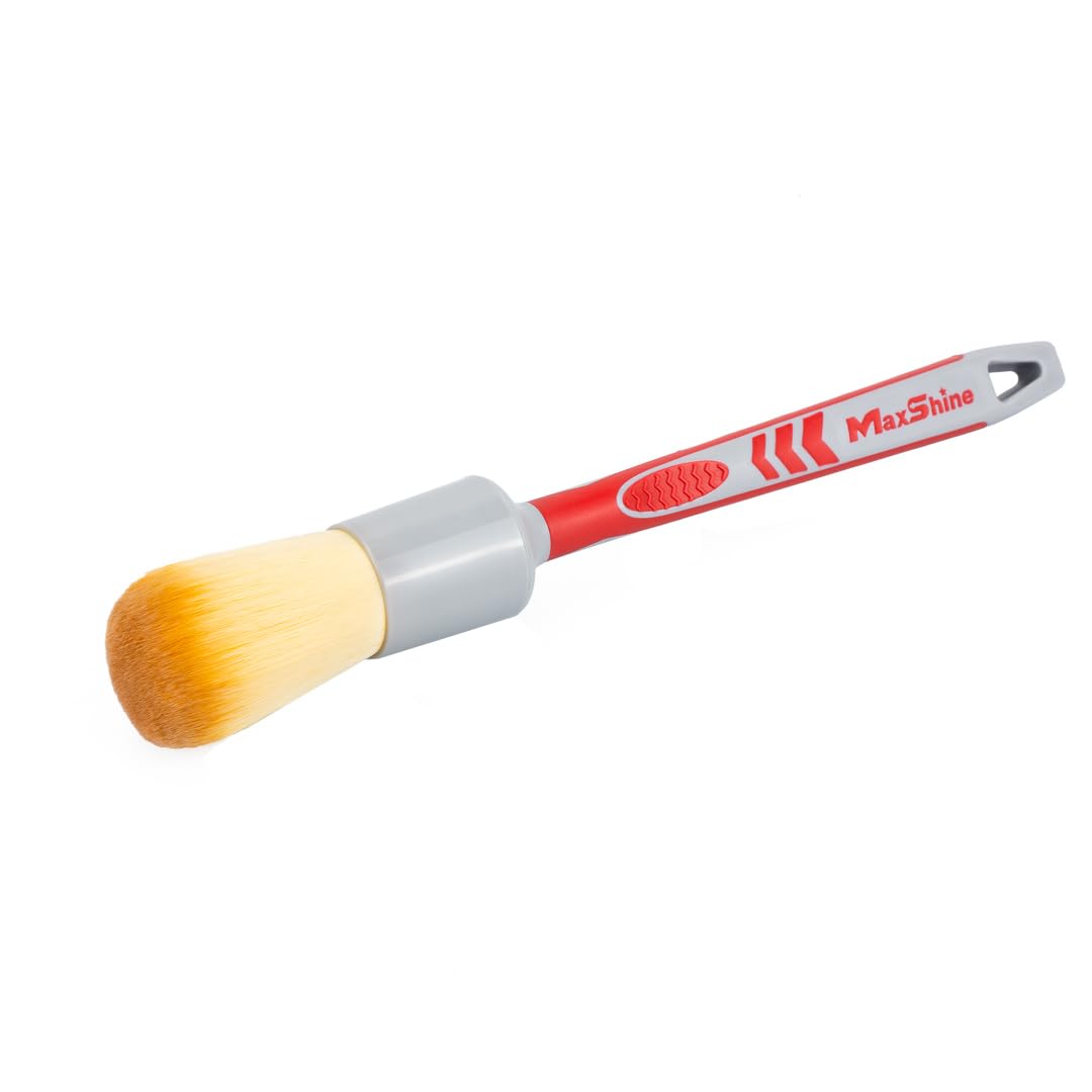 Maxshine Pędzel do detali - czerwony i szary - ultramiękki 12 mm