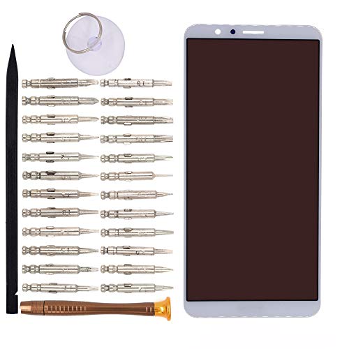 Image of LCD Screen Display with Digitizer Touch Panel Without Bezel Frame Compatible with Huawei Honor 7X /BND-L21 /BND-L22 /BND-L24 Mate SE /BND-AL10 /BND-TL10(White)