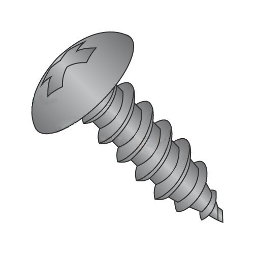 #8 x 3/4" Type AB Self-Tapping Screws/Phillips/Truss Head/Steel/Black Zinc (Carton: 8,000 pcs)