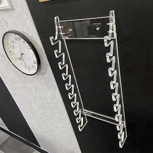 Soporte expositor para baquetas de acrílico transparente, estante con 10 niveles, soporte de pared para baquetas decorativas miniatura 1