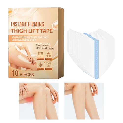 10 Cintas para Muslos – Adhesivos Transpirables antirozamiento para la Piel, cómodo Soporte Adhesivo, Cinta para Levantamiento de Muslos | Ideal para Senderismo al Aire Libre, Ciclismo