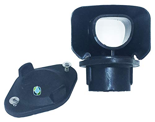 Rubber Diverter to Fill a Rain Barrel from Your downspout (Diverter+Winter Cover, 2x3)