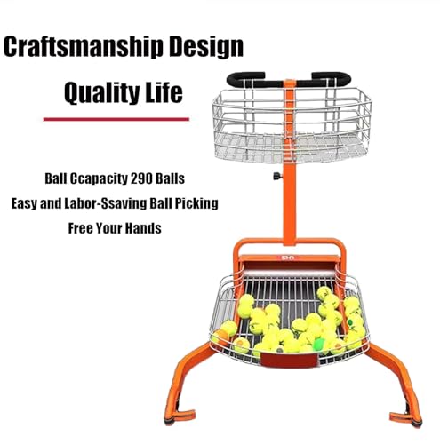 Carrello automatico per raccogliere palline da tennis – raccoglie e contiene fino a 290 palline per un uso efficiente sul campo da tennis