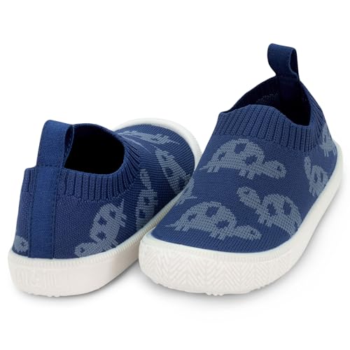 Image of JAN & JUL Slip-on Knit Shoes, Machine Washable and Lightweight Sneakers for Toddler Boys and Girls