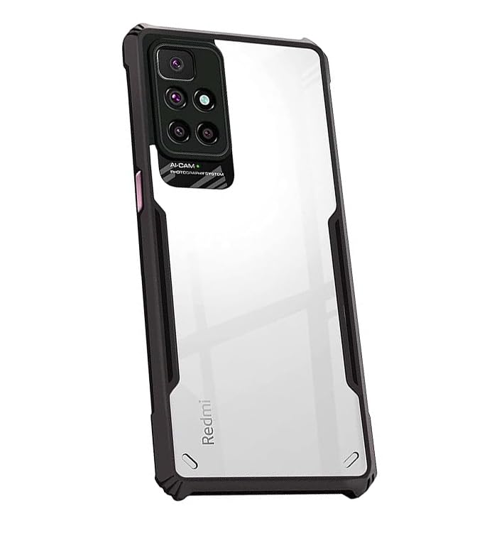 COBERTA Polycarbonate Back Cover For Redmi 10 Prime 2022 Back Cover Case - Black Transparent (B0CGN86LFP) Amazon Price History, Amazon Price Tracker