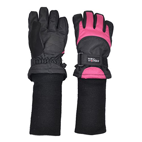 SnowStoppers Kid\'s Waterproof Ski & Snowboard Winter Gloves Extra Small / 4-7 Fuschia