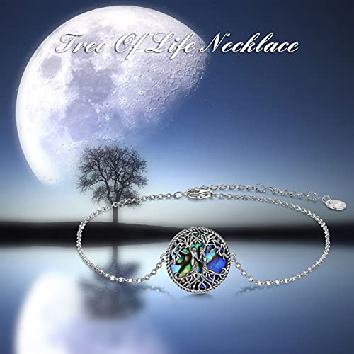 Image of YFN Sterling Silver Tree of Life Bracelet - Sister Bracelet Jewelry, Birthday Gift for Sisters