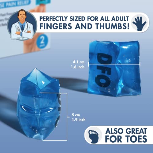 Dr. Frederick's Original Frosty Fingers - 2 Ice Packs for Fingers, Thumbs & Toes - Fast-Freezing & Reusable - for Injuries, Arthritis, Chronic Pain