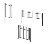 Gartentor Edelstahl V2A Company Zaunfeld Eingangstor Einfahrtstor Komplett-Set (Einfahrtstor mit Pfosten)