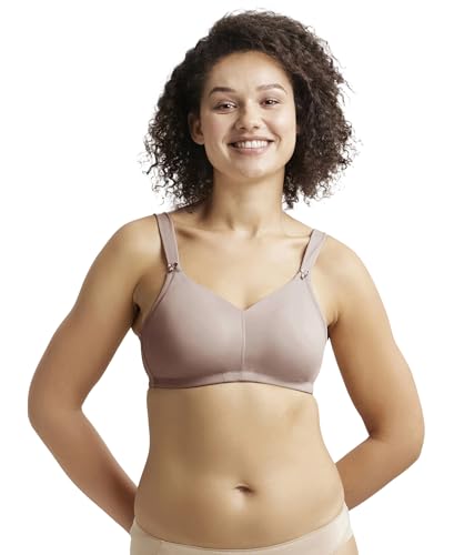 Image of Jockey 1841 Minimizer Bra | Wirefree | Non Padded | Full Coverage with Broad Fabric Straps | Microfiber Nylon Elastane Fabric
