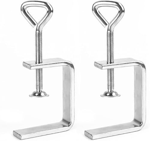 C Klemme 2 Stück C-Klemme Edelstahl C Zwingen Schraubklemme Trägerklemme Fixierzange Tischklemme Trägerklammer Befestigungs Klemme Trägerklemme Klemmschraube Clamp C Zwinge für Holzarbeiten