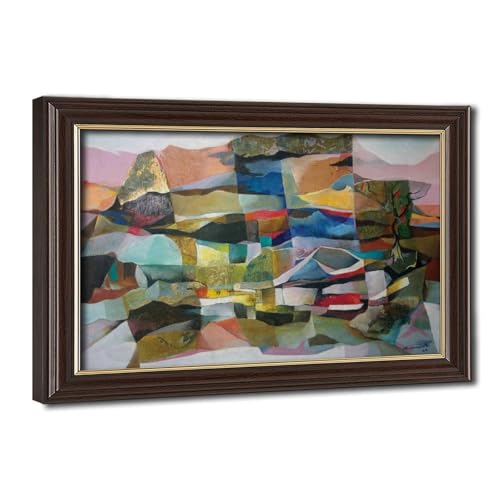 Impression sur toile Vicente Manansala paysage cadre suspendu salon 30x45