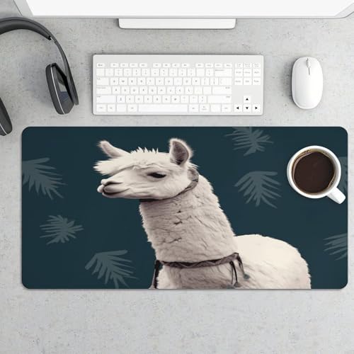 Alfombrilla grande de escritorio Alpaca Llama antideslizante miniatura 5