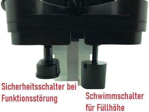 Silken Kondensatpumpe, Rot, Modern, Kunststoff, Kondensatpumpe, 32.5 x 14.5 x 14.5 cm, 230 Volt, Automatisch, Wandmontage, 1.5 Liter Behältervolumen