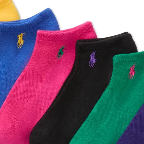 POLO RALPH LAUREN womens Performance Cotton Low Cut Socks - 6 Pair Pack - Breathable Mesh & Sport Cushioning2