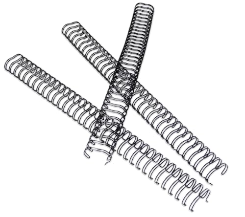RAYSON Kolce do wiązania drutu, 130 arkuszy, skok 3:1, 15,9 mm, 34 pętle, A4, czarne, 50 sztuk
