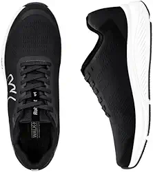 Sapatos ortopédicos masculinos com suporte de arco, sapatos de fascite plantar para malha respirável, sapatos de caminhada antiderrapantes para alívio da dor no calcanhar