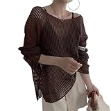Chemise à manches longues en maille creuse en polyester doux et respirant, confortable à porter