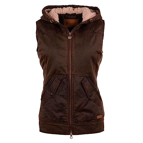 Outback Trading Company Women Heidi Warm Water-Resistant Zippered Canyonland Outerwear Western Vest with Hip Pockets