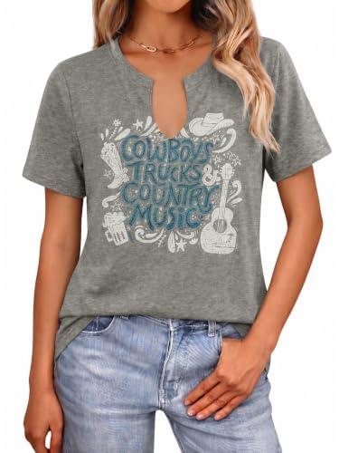 Western Shirts for Women Country Music Tshirt Vintage Cowgirl Graphic tee