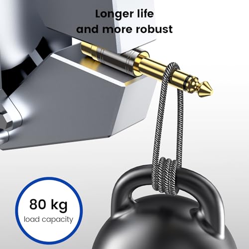 Adaptador MOSWAG RCA a 1/4 pulg 6.35mm Mono Macho a RCA Hembra 6 unidades miniatura 6