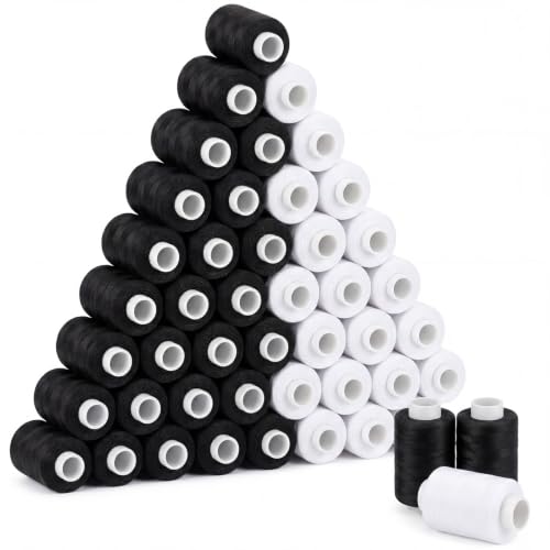 Hilo de coser poliéster 50 piezas 1000 yardas cada una miniatura 1