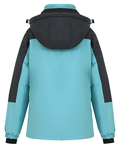 Image of Women's Waterproof Ski Jacket Hooded Snowboard Coat Warm Winter Snow Jackets