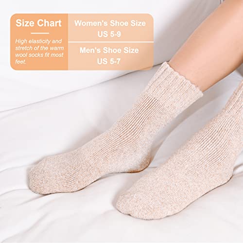 Wool Socks - Thick, Warm, Boot, Hiking, Calf Socks for Women and Men2