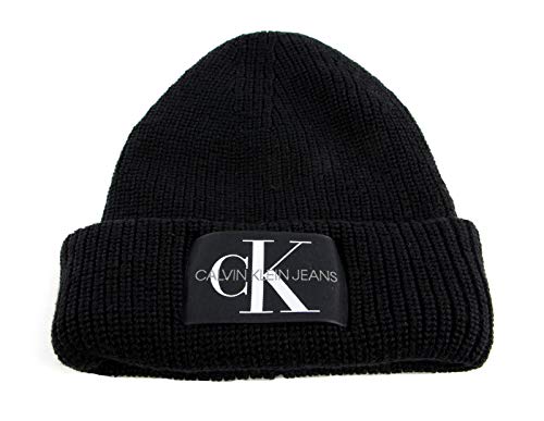 Calvin Klein Mütze Umschlag Logo-Detail Uni schwarz