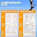 cerpite Compression Socks for Women & Men 6 Pairs Knee High Compression Socks 20-30 mmhg Best for Running,Nurse,Travel