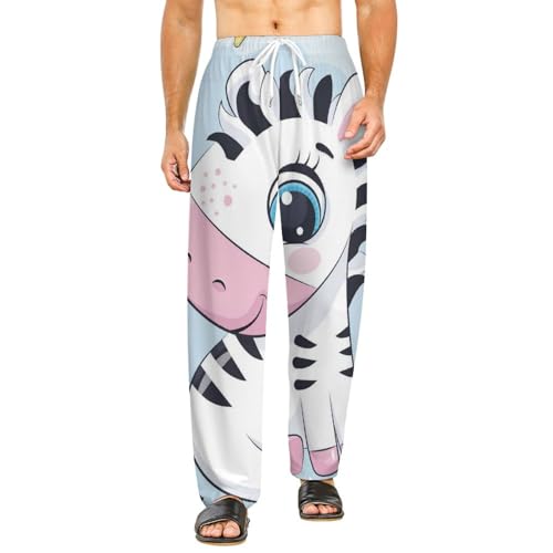 Bas de pyjama femme licorne en taille S avec poches latérales