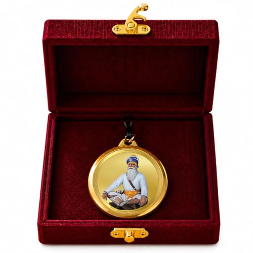 Image of DIVINITI 24K Gold Plated Double-Sided Religious Pendant with Premium Gift Box, Spiritual Locket for Men & Women, Devotional Jewellery for Gifting & Everyday Wear