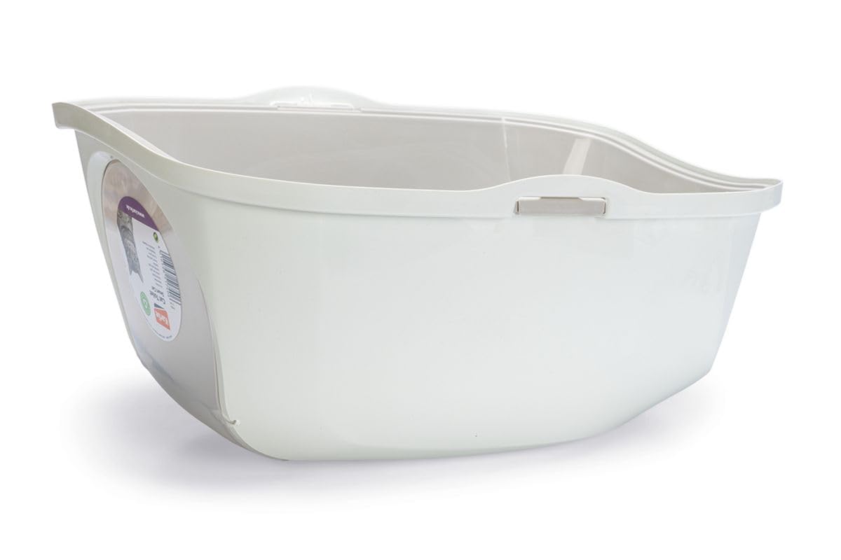 Karlie Litière Smart Cat, pour Chat, L : 52 cm, l : 39 cm, H : 41 cm, Gris