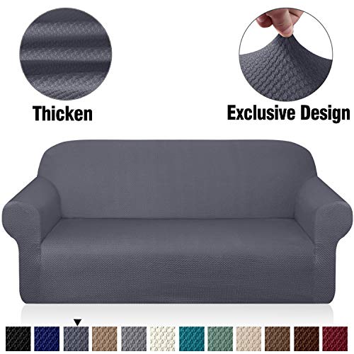 Granbest Thick Sofa Covers for 3 Cushion Couch Stylish Pattern Couch Covers