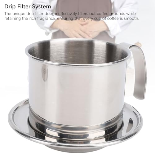 Cafetera Vietnamita Portátil con Filtro Ajustable de 200 ml miniatura 3