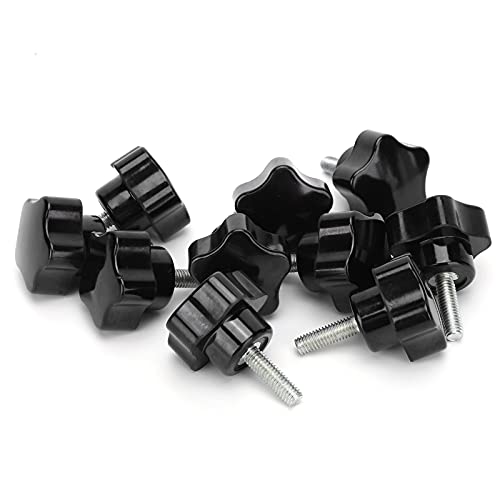 Haofy Jeu de Boulons à Boutons en Plastique Technique, 10 Pièces, Attaches de Poignée de Verrouillage Moulées par Injection pour la Rénovation de la Maison, M6x32x20