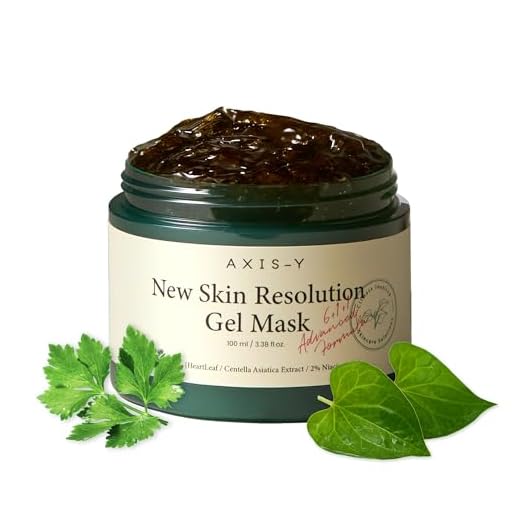 AXIS-Y Mascarilla De Gel New Skin Resolution De Artemisa Con 2% De Niacinamida: Tratamiento Localizado Para El Rostro, Reparación De La Barrera Cutánea E Iluminación, 3.38 Onzas Líquidas.