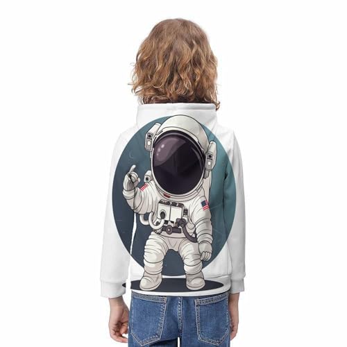Sweatshirt astronaute 3D pull hiver ado pour les sorties en famille - 4
