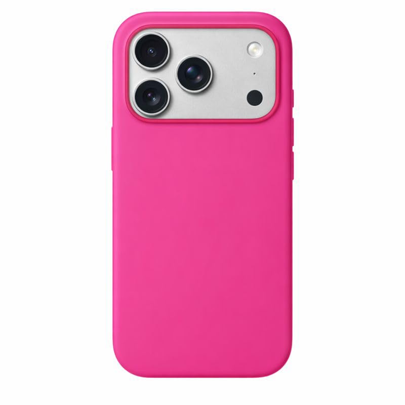 Silicone Case for iPhone 17 Pro Max, Soft-Touch, Shockproof, DustProof, Antiskid Phone Back Cover for Apple iPhone 17 Pro Max (Hot Pink, iPhone 17 Pro Max)-image-24
