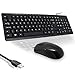 Price comparison product image iChoose Bitz Wired USB Keyboard & Mouse Combo Set, Ergonomic Design, UK QWERTY Layout, Windows Compatible, Plug and Play Technology, 103 Keys & 9 Multimedia Keys