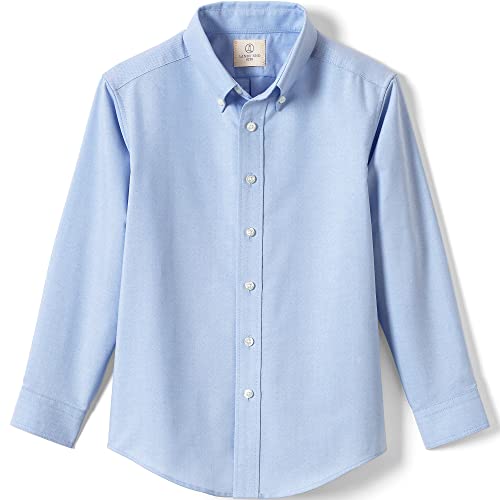 Image of Lands' End School Uniform Boys Long Sleeve Oxford Dress Shirt