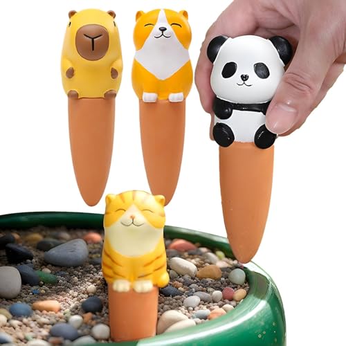 Médiators d'arrosage automatique en lot de 4 pour plantes d'intérieur et fleurs de balcon