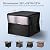 UNUN Fire Pit Covers Waterproof, Patio Firepit Covers Square Heavy Duty for Fire Table - 28 L×28 W×25 H inches(Black&Grey)
