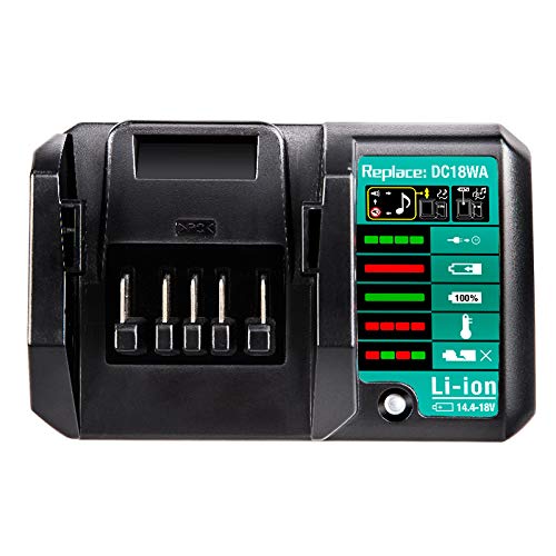 DC18WA (195423-6) para MaKita 14,4 V-18 V Li-Ion batería de Herramientas eléctricas Cargador rápido BL1440G 196375-4 BL1413G BL1415G BL1411G BL1440G BL1813G BL1811G BL1830G Cover