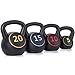 Venbytech for 4-Piece Kettlebell Set Workout Fitness Exercise Gym Weights 5lb 10lb 15lb 20lb
