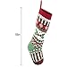 JOYIN 3 Pack 18” Christmas Stockings, Large Size Rustic Cable Knit Xmas Stocking in Red & Green, for Family Holiday Season Decorations