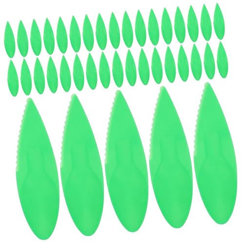 HEALLILY 50piezas Pelador De Kiwi De Plástico Herramienta Multifuncional Para Cortar y Pelar Frutas Gadget De Cocina Para Preparación De Kiwis y Aguacates Diseño Ergonómico y Fácil De